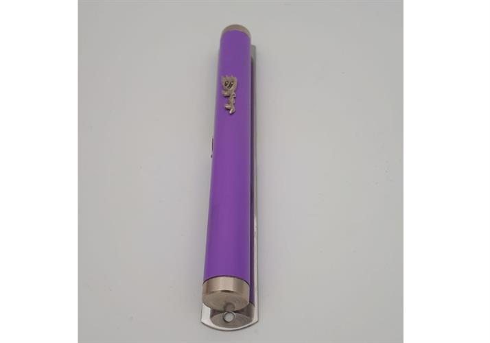 בית מזוזה סגול דגם צינור