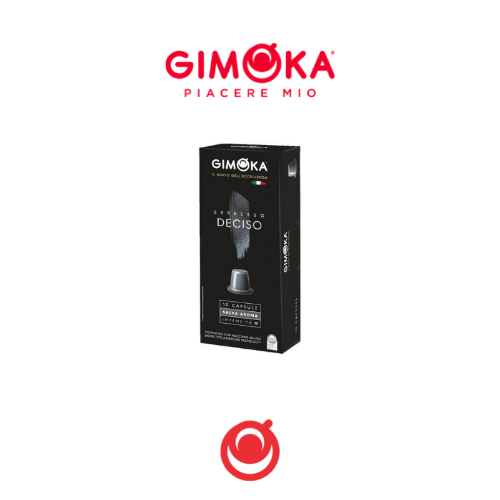 10 קפסולות ג'ימוקה דסיזו | חוזק 12 | Gimoka Desico Espresso Italiano