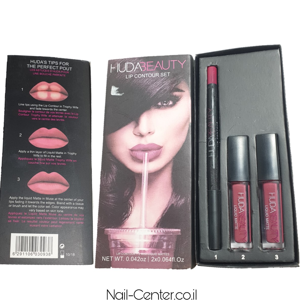 שפתון אודם עמיד ב3 שלבים Huda-Beauty