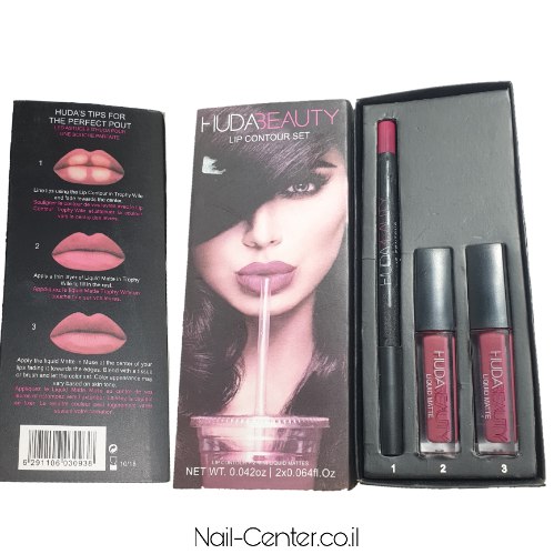 שפתון אודם עמיד ב3 שלבים Huda-Beauty