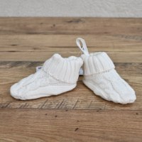 נעליים סרוגות  שמנת NB