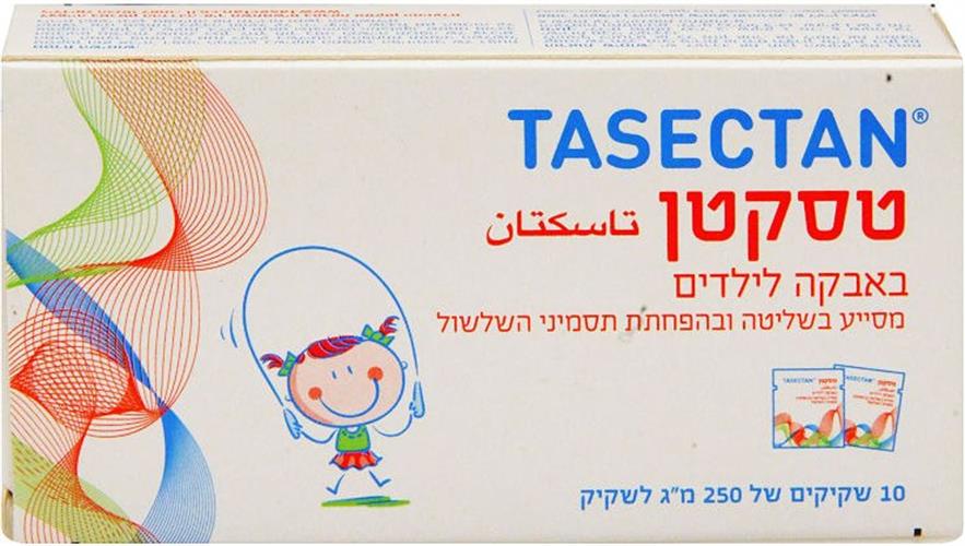 טסקטן באבקה לילדים מסייע בשליטה ובהפחתת תסמיני השלשול 10 שקיקים