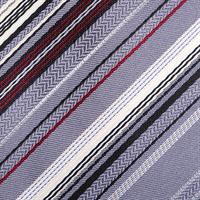 עניבה פסים אפור צבעוני