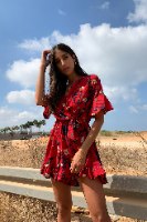 אוברול מעטפת לורי פרחוני