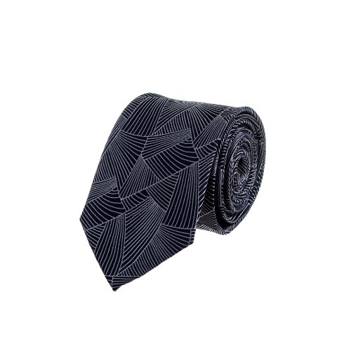עניבה מניפה כחול כהה