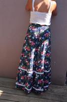 חצאית מקסי כפרית פרחונית מידה M/L