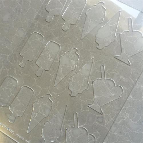 לוח גלידות - ליצירה בשוקולד