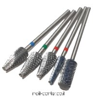 סט 2 ראשי שיוף למניקור - קונוס ועיגול אבן