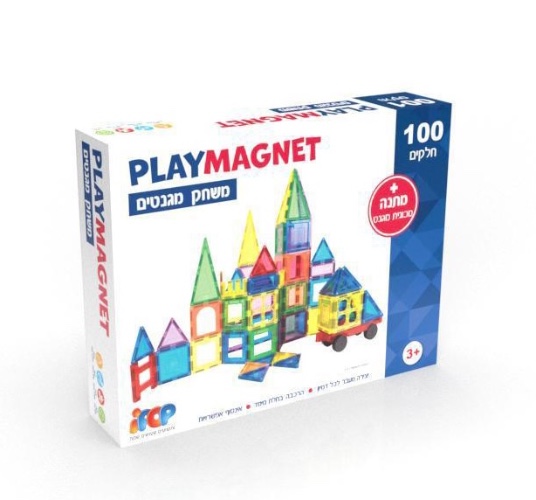 משחק מגנטים "פליימגנט" 100 חלקים