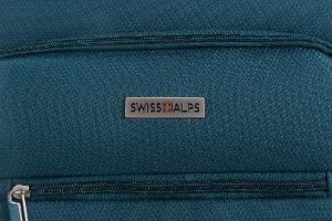 סט 3 מזוודות SWISS ALPS בד קלות וסופר איכותיות - צבע טורקיז
