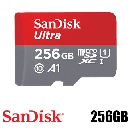 כרטיס זיכרון SanDisk Ultra SDSQUA4-256G 256GB Micro SD סנדיסק