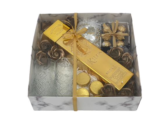 מארז וודקה גולדן