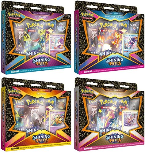 קלפי פוקימון סט 4 פין בוקס Pokémon TCG: Shining Fates Pin Box