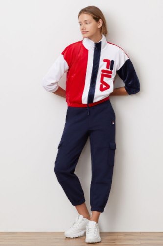 פוטר קטיפה FILA לוגו