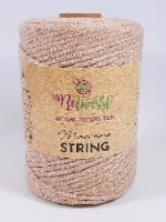 מקרמה סינגל סטרינג  3 מ"מ 160 מ' 500 גר' - בייז'