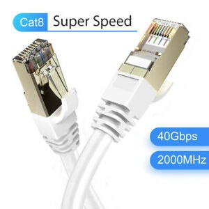 כבל רשת מסוכך CAT8.1 40Giga זכר לחיבור זכר באורך 15 מטר