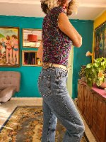 אפודה סרוגה צבעונית S/M