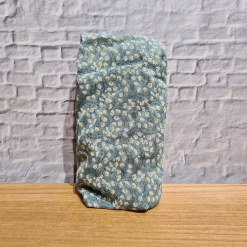 צעיף איטלקי טורקיז פרחים קטנים