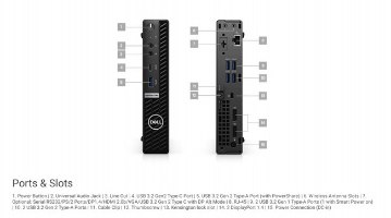 מחשב נייח  DELL 7080 MFF OptiPlex I7-10700/512GB SSD/16GB