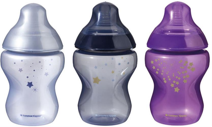 בקבוק האכלה טומי טיפי אנטי קוליק 260 מ"ל מארז שלישייה Midnight Skies