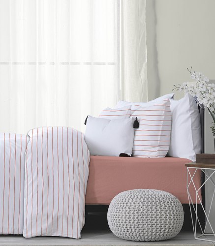 סט מלא זוגי דגם  100% כותנה 2 צבעים