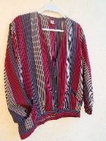 עליונית פסים בעיצוב גאומטרי גאוני L/XL