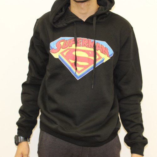 קפוצ'ון פוטר SUPERMAN שחור