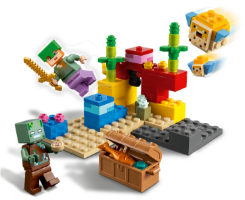 לגו Minecraft 21164 ריף האלמוגים