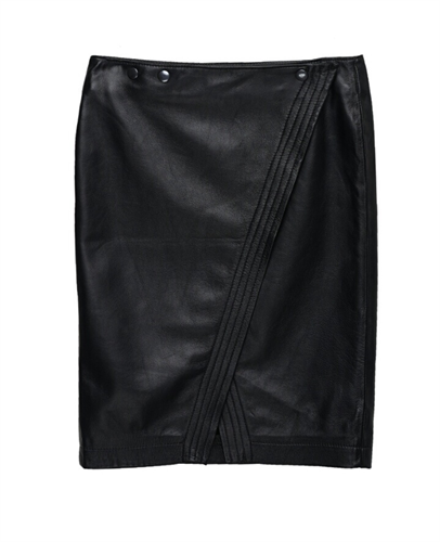 חצאית עור מילי שחור