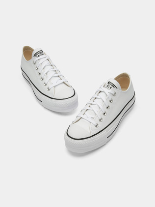 ALL STAR CONVERS | פלטפורמה עור לבן 