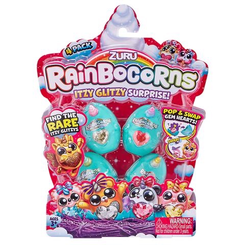 מארז 4 ביצי חד קרן ריינבו קורן קטנות