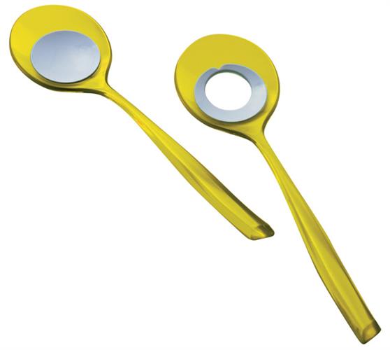 סט כפות אקרילי GLAMOUR צהוב