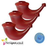 נטיפוט ריינו הורן מארז שלישיה צבע אדום