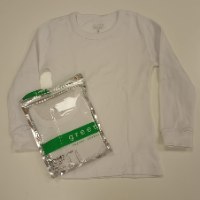 גופיה פלנל ילדים לבן