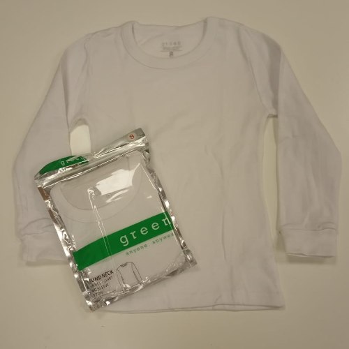 גופיה פלנל ילדים לבן