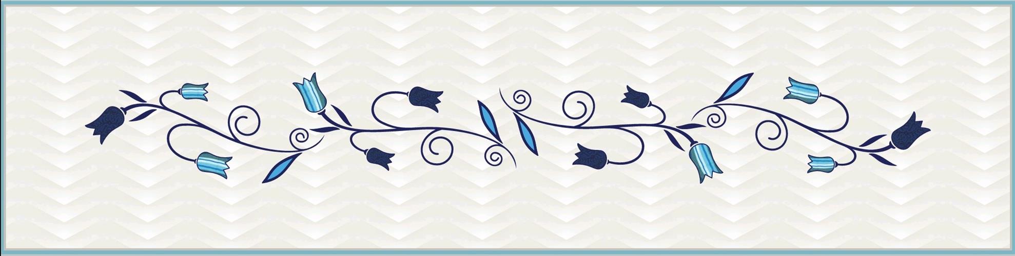 Runner Blue Tulip 120X30