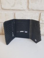 ארנק דמוי עור שחור לקה 4003