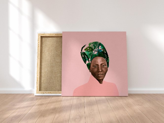 ניאלה - הדפס ציור על קנבס ריבועי