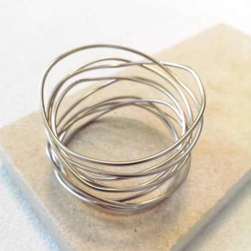 צמיד קפיץ כסוף