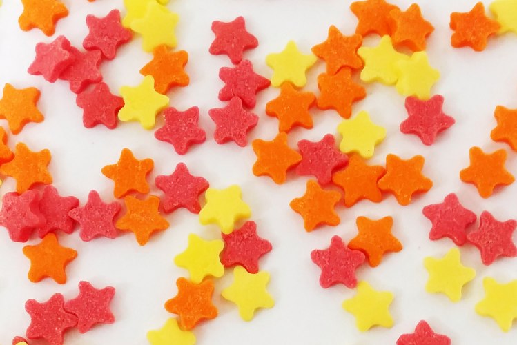 סוכריות כוכב אדום/כתום צהוב 1 ק"ג
