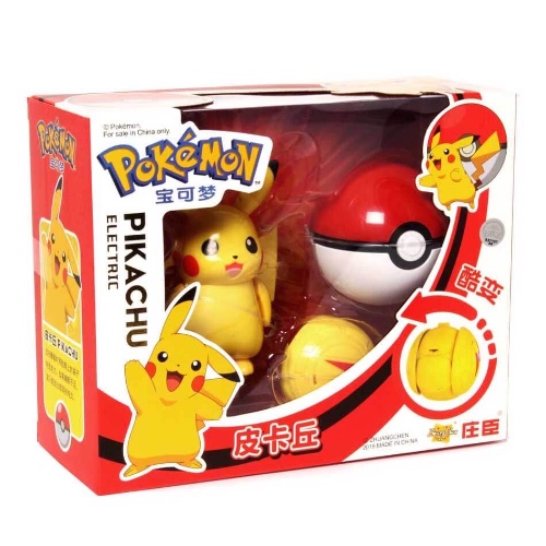 פוקימון-בובת דמות מתקפלת לתוך פוכדור