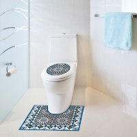 שטיחון ומדבקה לאסלה סנטוריני דגם 246