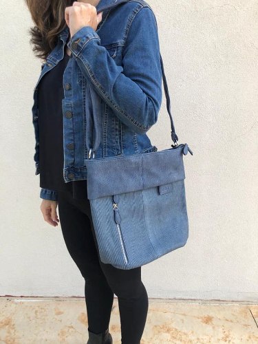 תיק צד נטע כחול