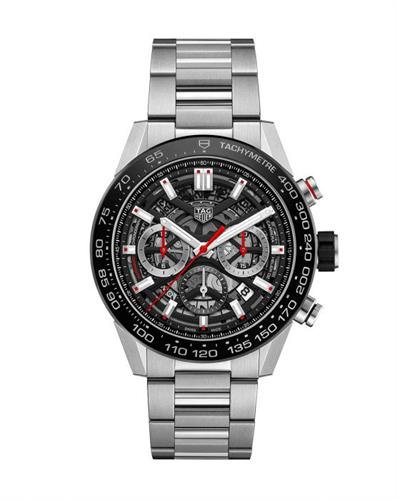 TAG HEUER CARRERA STEEL 45MM AUTO CHRONO