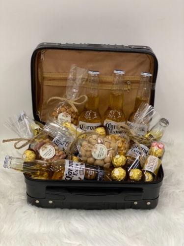 מארז בירות במזוודה יוקרתית