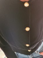 ג'קט קטיפה שחור L/XL