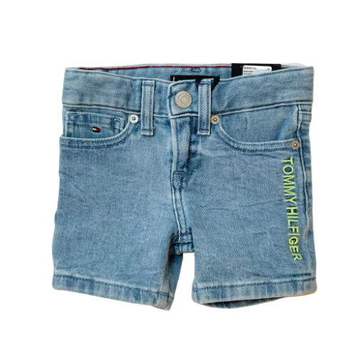 שורט ג'ינס בנים TOMMY H לוגו ניאון 1-16