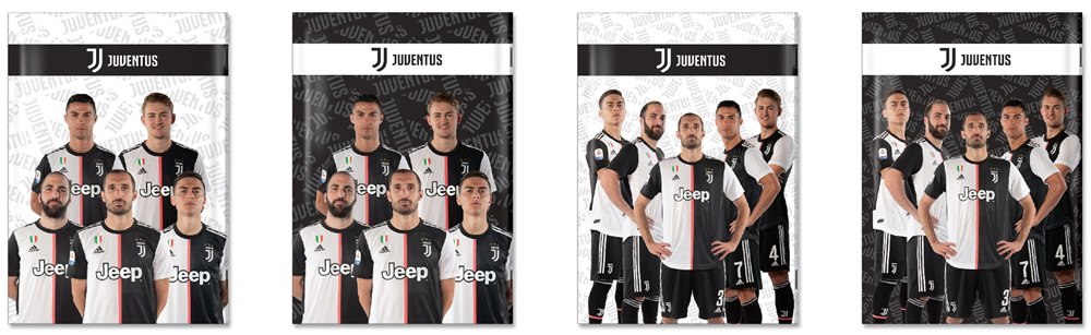 יובנטוס מארז חמישית מחברות 14 שורות 40 דף