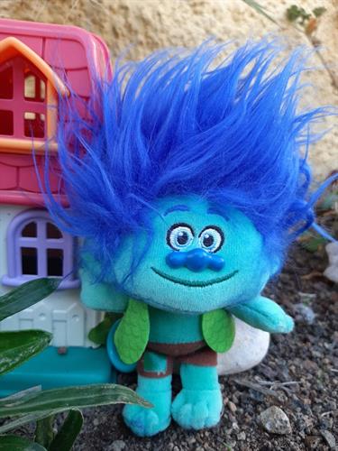 טרול כחול רך מבד