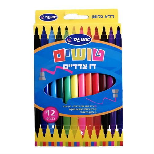 טושים דו צדדי 1/12